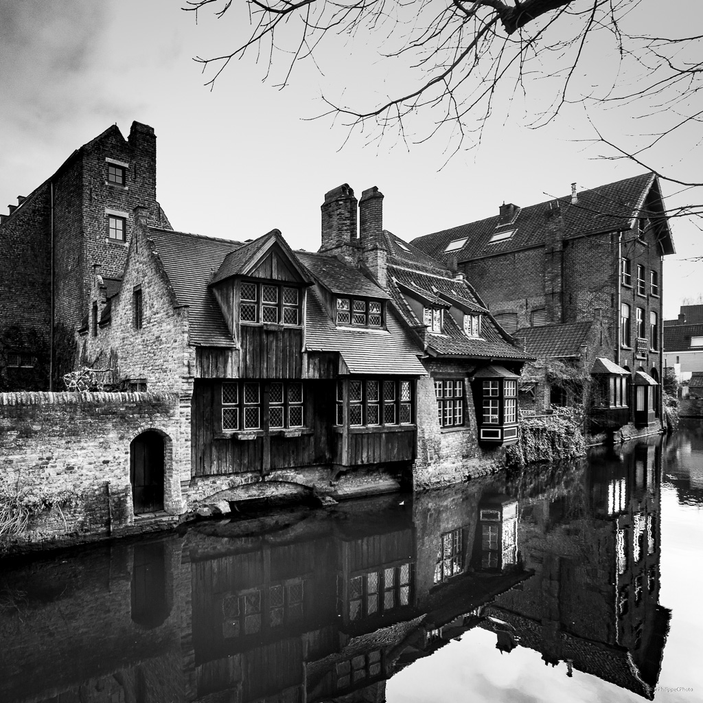 Bruges en Hiver – Variation en N/B