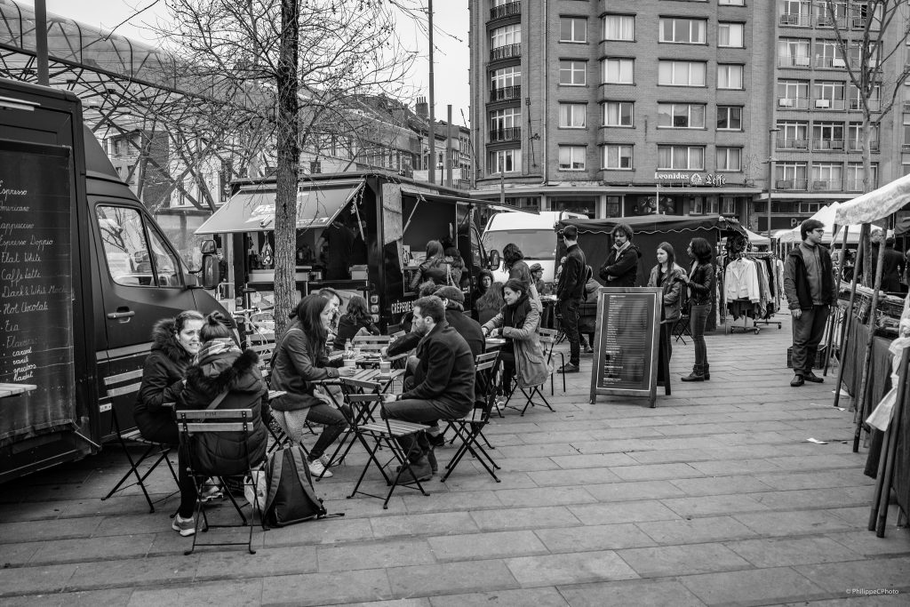 Marché place Flagey