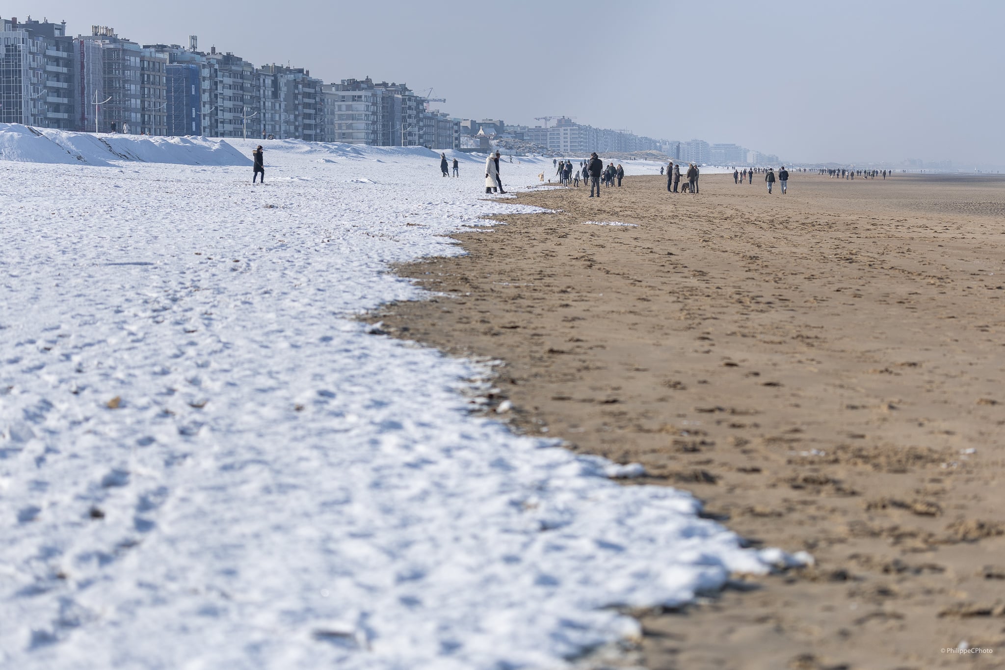 Neige à Coxyde (Février 2025)